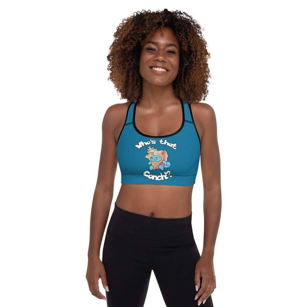 Padded Sports Bra – Who's That Conch? - The Bahamas Esports Federation
